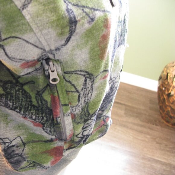 Desigual Abstract Floral Button Front Blazer Size Large - Picture 4 of 9